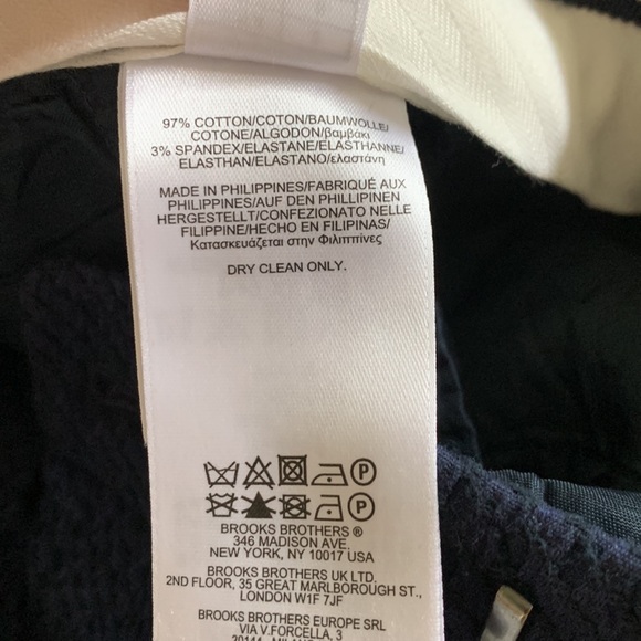 Brooks Brothers Navy Waffle Knit Cropped pant - Picture 5 of 8